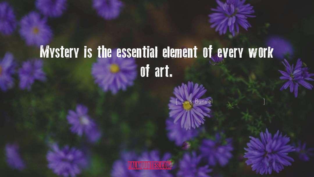 Luis Bunuel Quotes: Mystery is the essential element