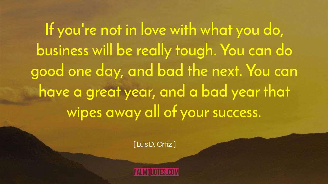 Luis D. Ortiz Quotes: If you're not in love