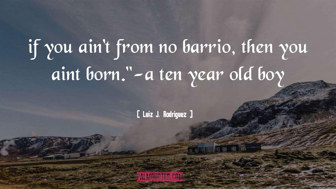 Luiz J. Rodriguez Quotes: if you ain't from no