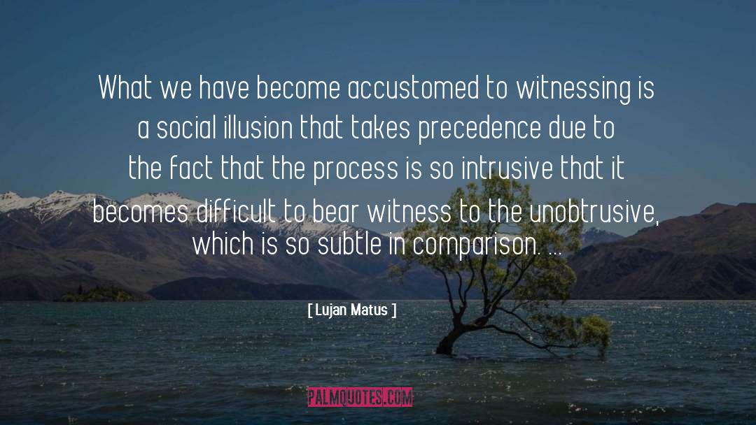 Lujan Matus Quotes: What we have become accustomed