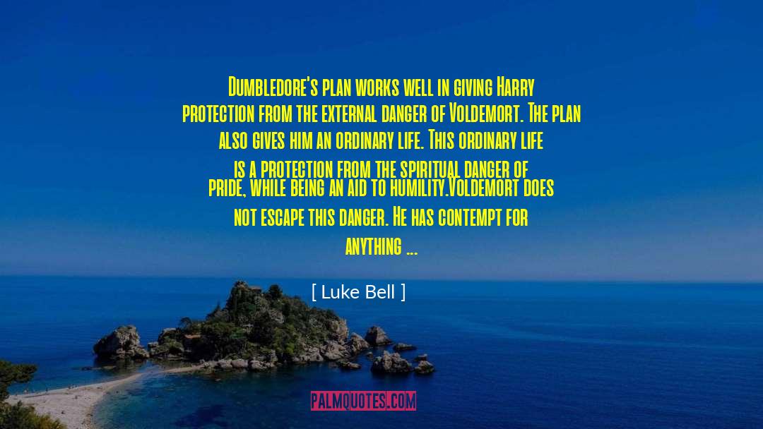 Luke Bell Quotes: Dumbledore's plan works well in