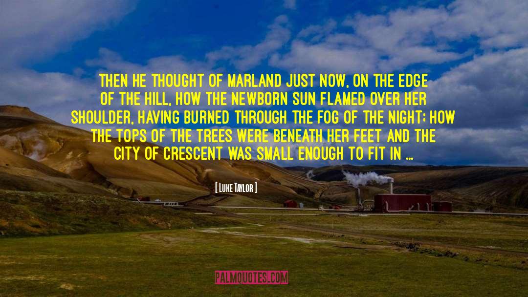 Luke Taylor Quotes: Then he thought of Marland