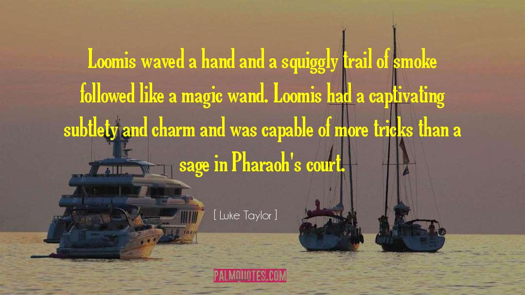Luke Taylor Quotes: Loomis waved a hand and
