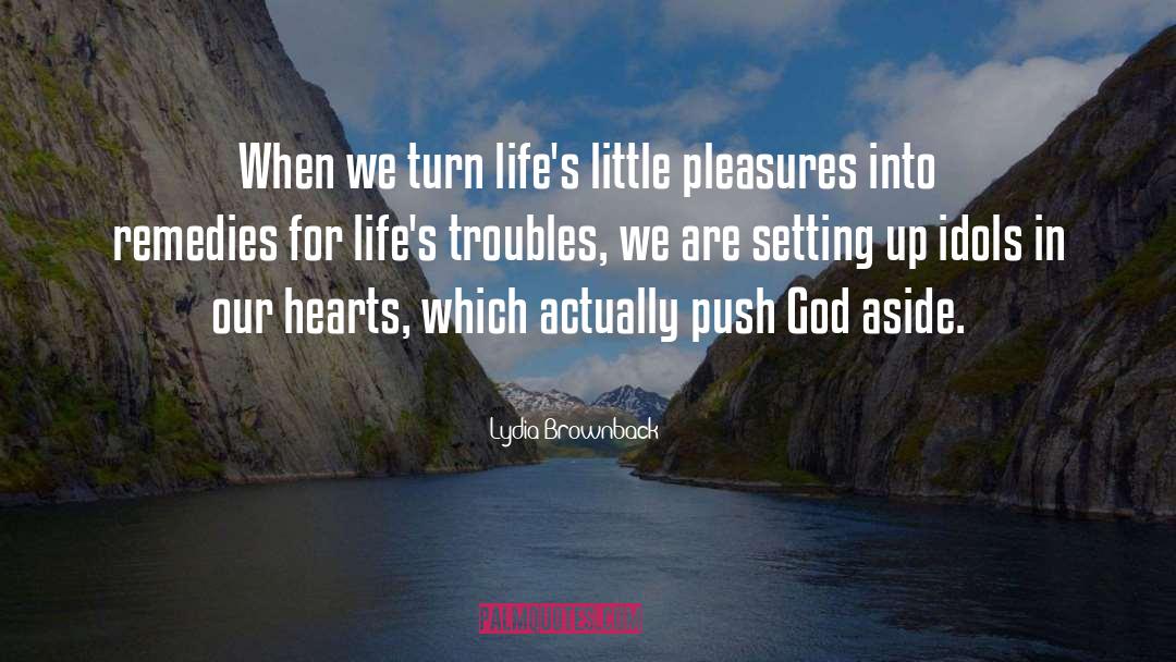 Lydia Brownback Quotes: When we turn life's little