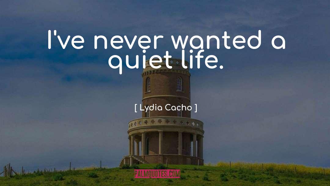 Lydia Cacho Quotes: I've never wanted a quiet