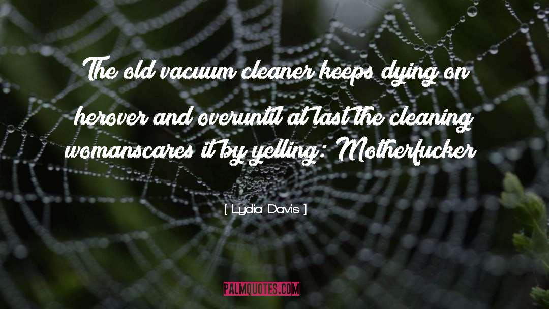Lydia Davis Quotes: The old vacuum cleaner keeps