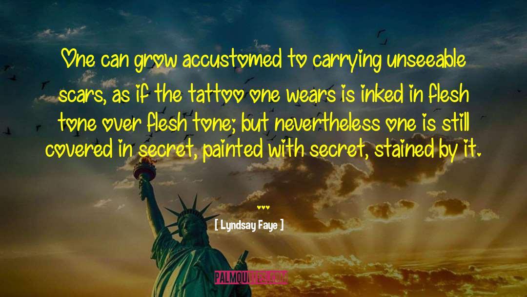 Lyndsay Faye Quotes: One can grow accustomed to
