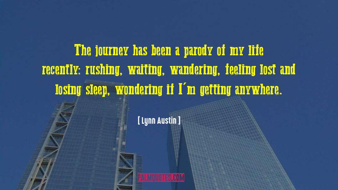 Lynn Austin Quotes: The journey has been a