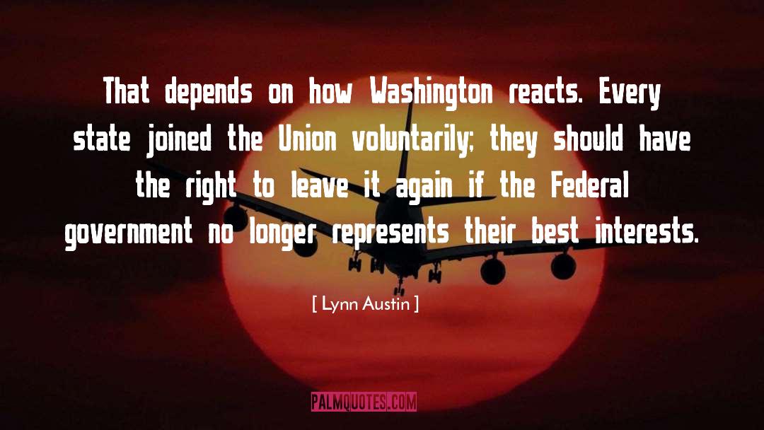 Lynn Austin Quotes: That depends on how Washington
