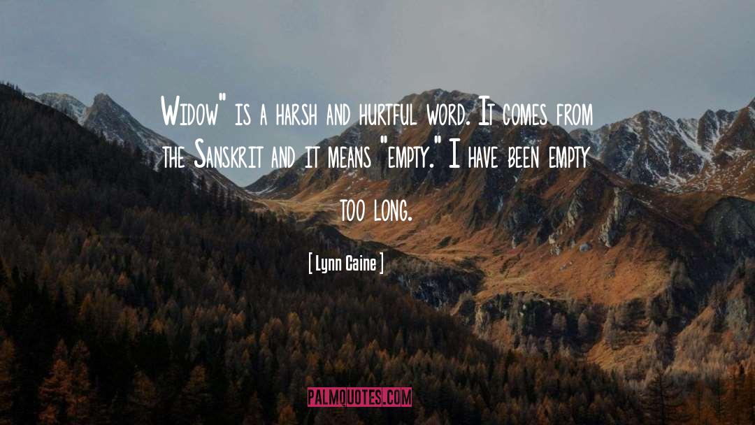 Lynn Caine Quotes: Widow