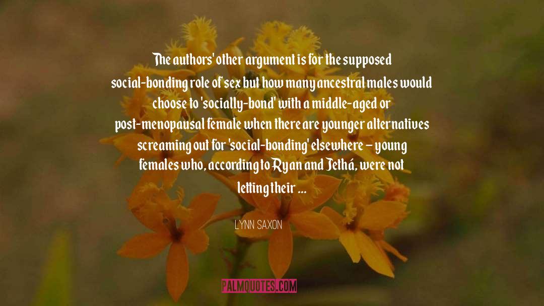 Lynn Saxon Quotes: The authors' other argument is