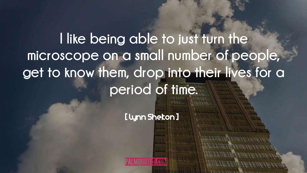 Lynn Shelton Quotes: I like being able to