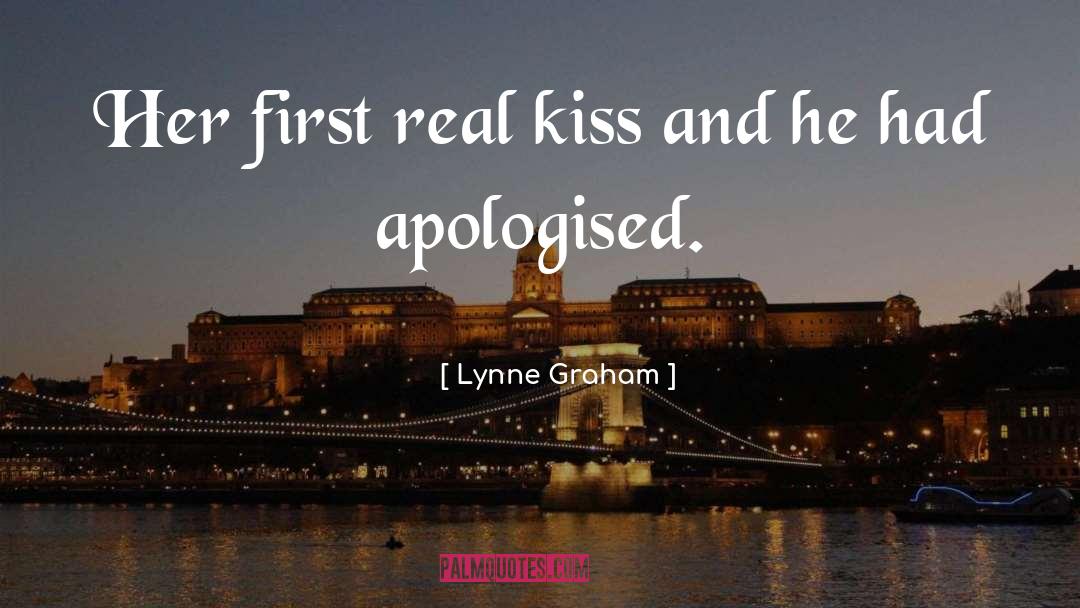 Lynne Graham Quotes: Her first real kiss and