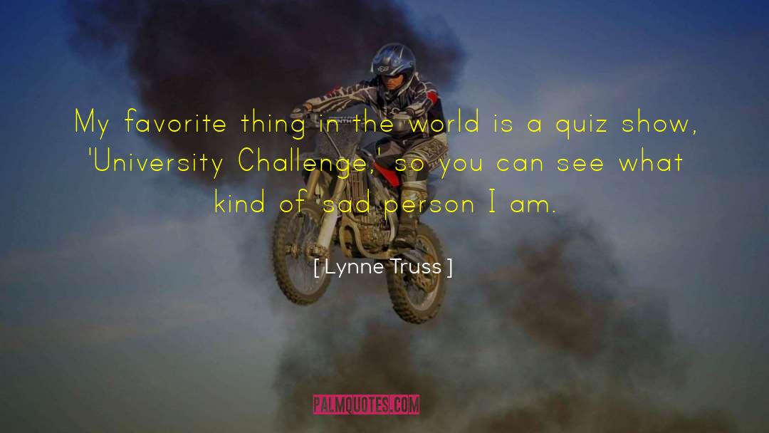 Lynne Truss Quotes: My favorite thing in the