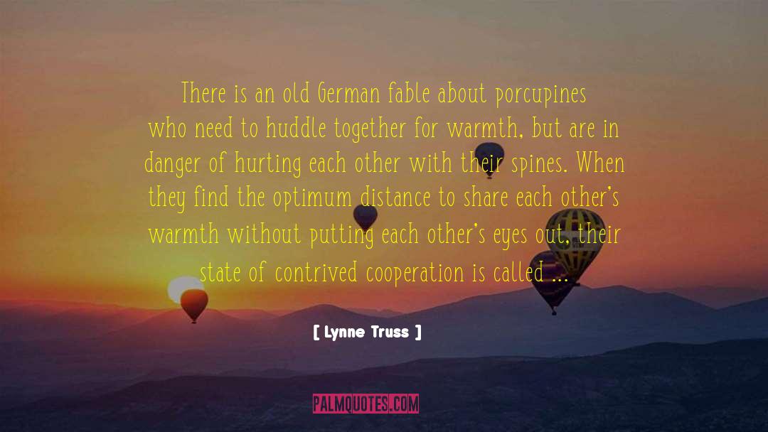 Lynne Truss Quotes: There is an old German