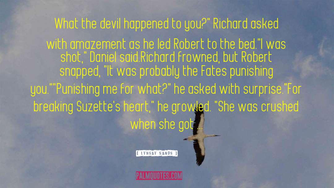 Lynsay Sands Quotes: What the devil happened to