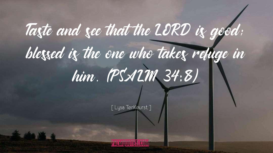 Lysa TerKeurst Quotes: Taste and see that the