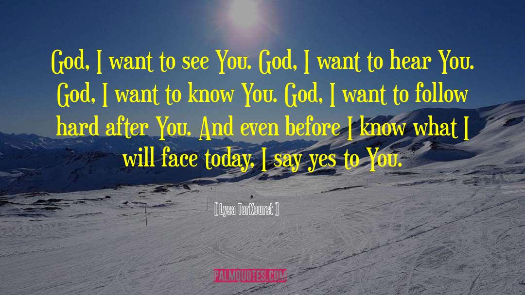 Lysa TerKeurst Quotes: God, I want to see