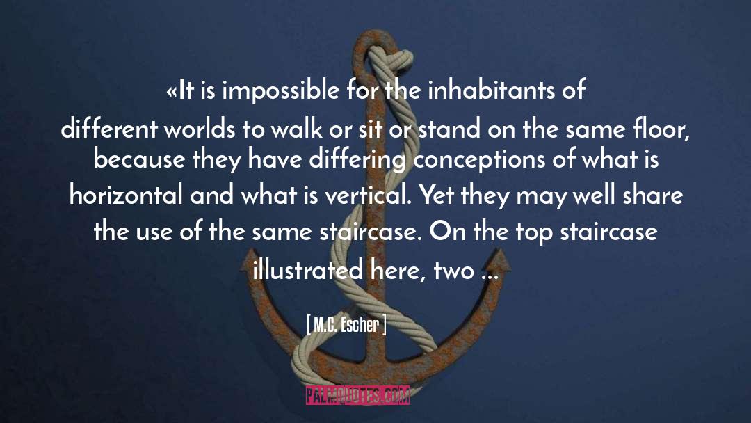 M.C. Escher Quotes: «It is impossible for the