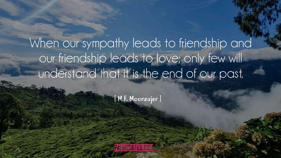 M.F. Moonzajer Quotes: When our sympathy leads to