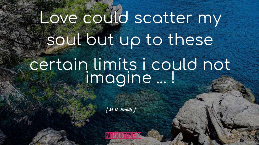 M.H. Rakib Quotes: Love could scatter my soul