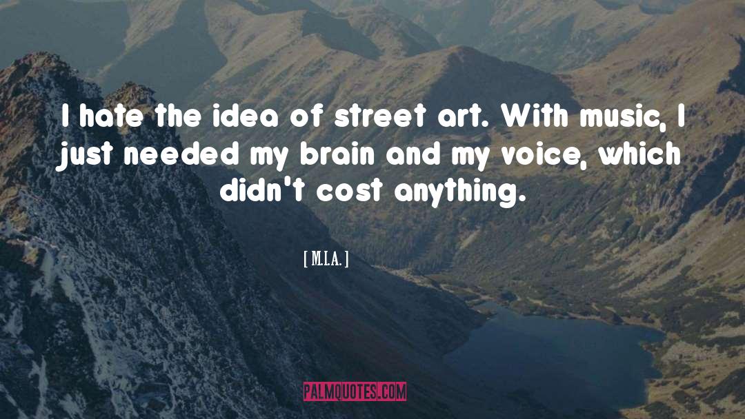 M.I.A. Quotes: I hate the idea of