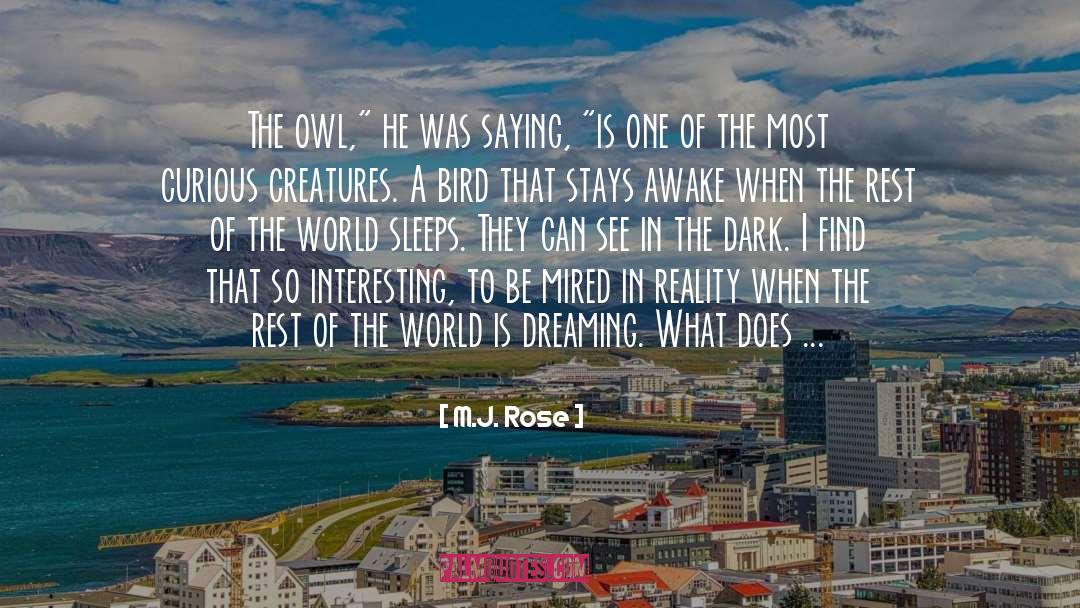 M.J. Rose Quotes: The owl,