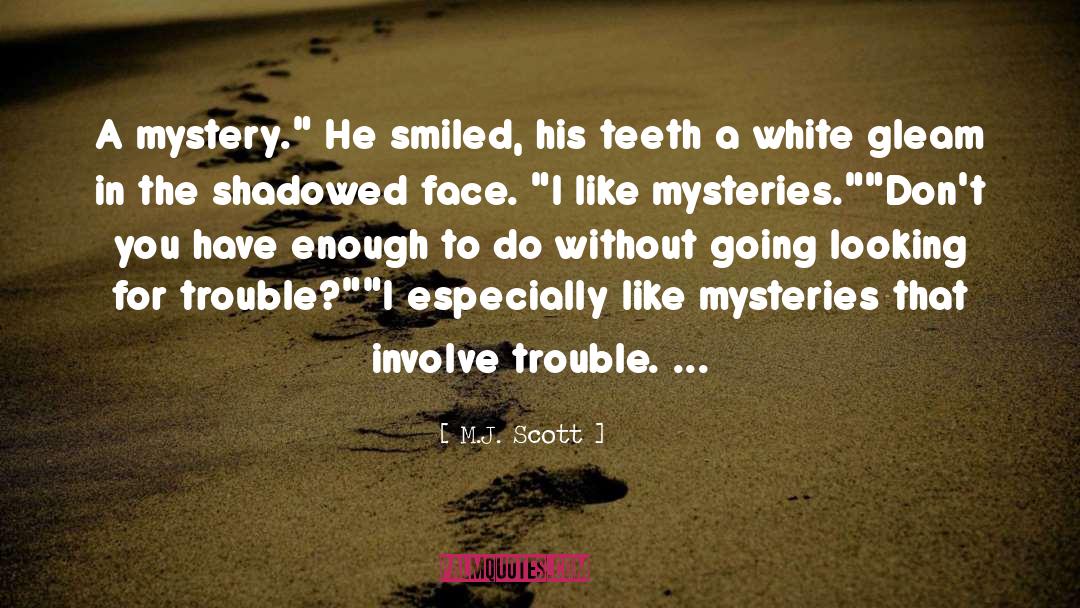 M.J. Scott Quotes: A mystery.