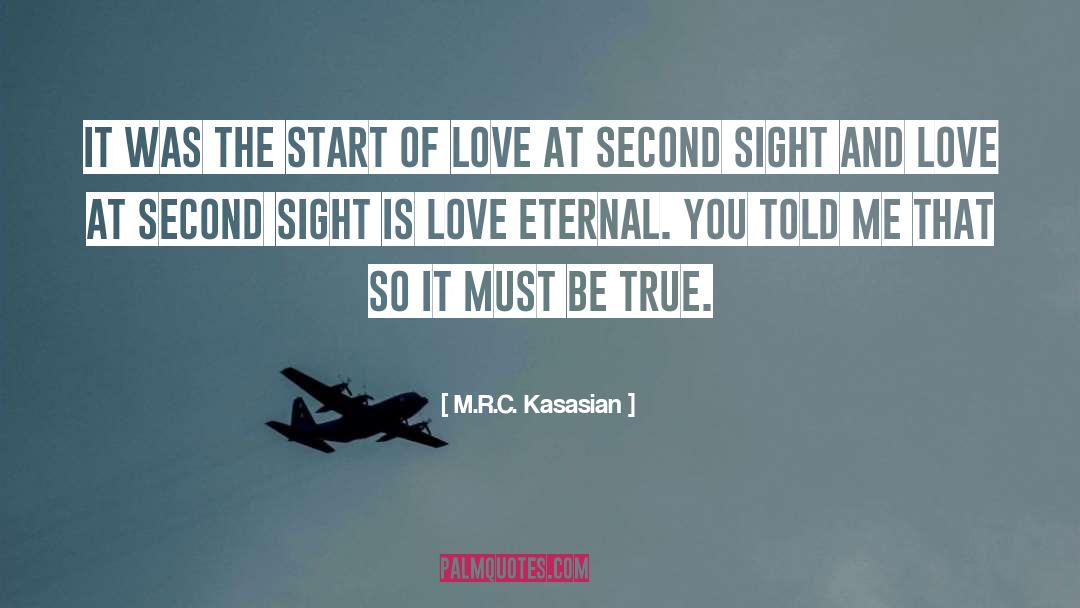 M.R.C. Kasasian Quotes: It was the start of