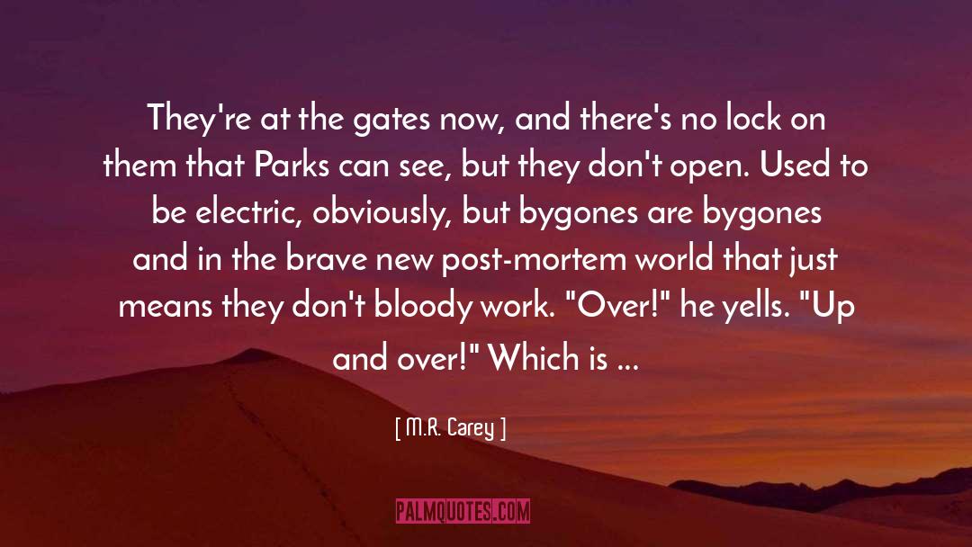 M.R. Carey Quotes: They're at the gates now,