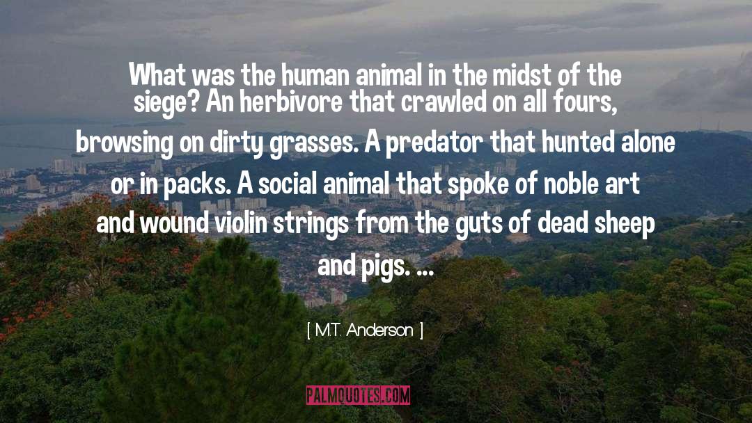 M T Anderson Quotes: What was the human animal
