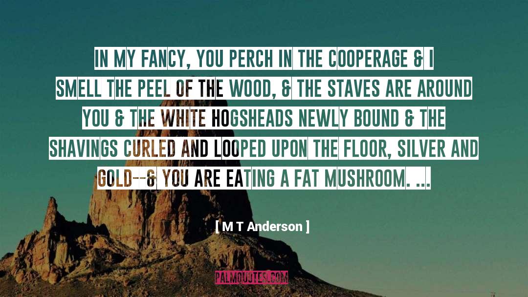 M T Anderson Quotes: In my fancy, you perch