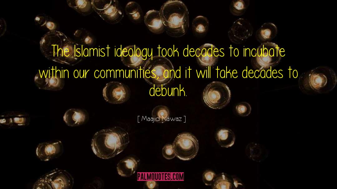 Maajid Nawaz Quotes: The Islamist ideology took decades