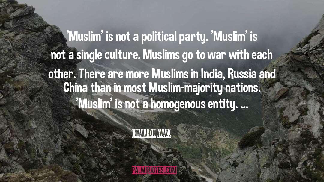 Maajid Nawaz Quotes: 'Muslim' is not a political