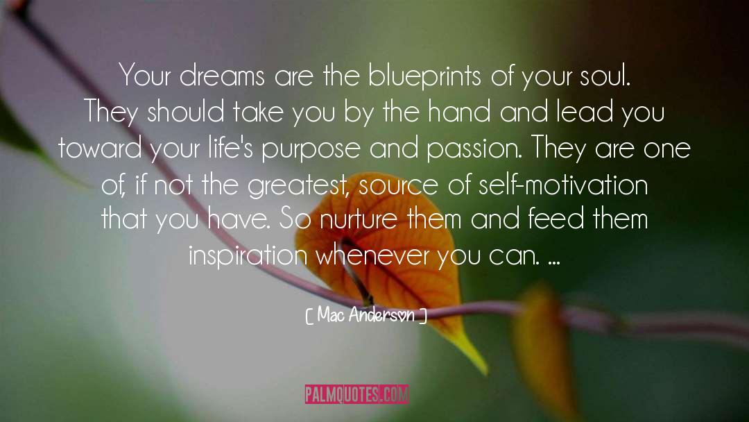 Mac Anderson Quotes: Your dreams are the blueprints