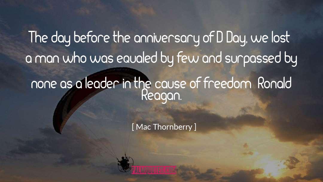 Mac Thornberry Quotes: The day before the anniversary