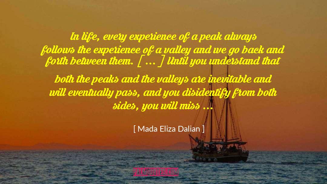 Mada Eliza Dalian Quotes: In life, every experience of