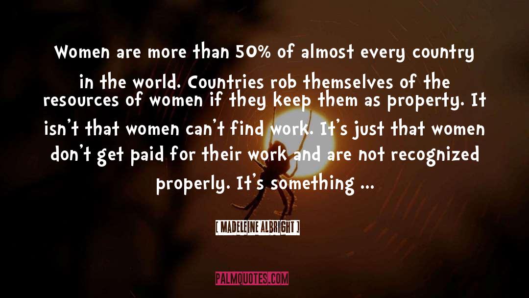 Madeleine Albright Quotes: Women are more than 50%