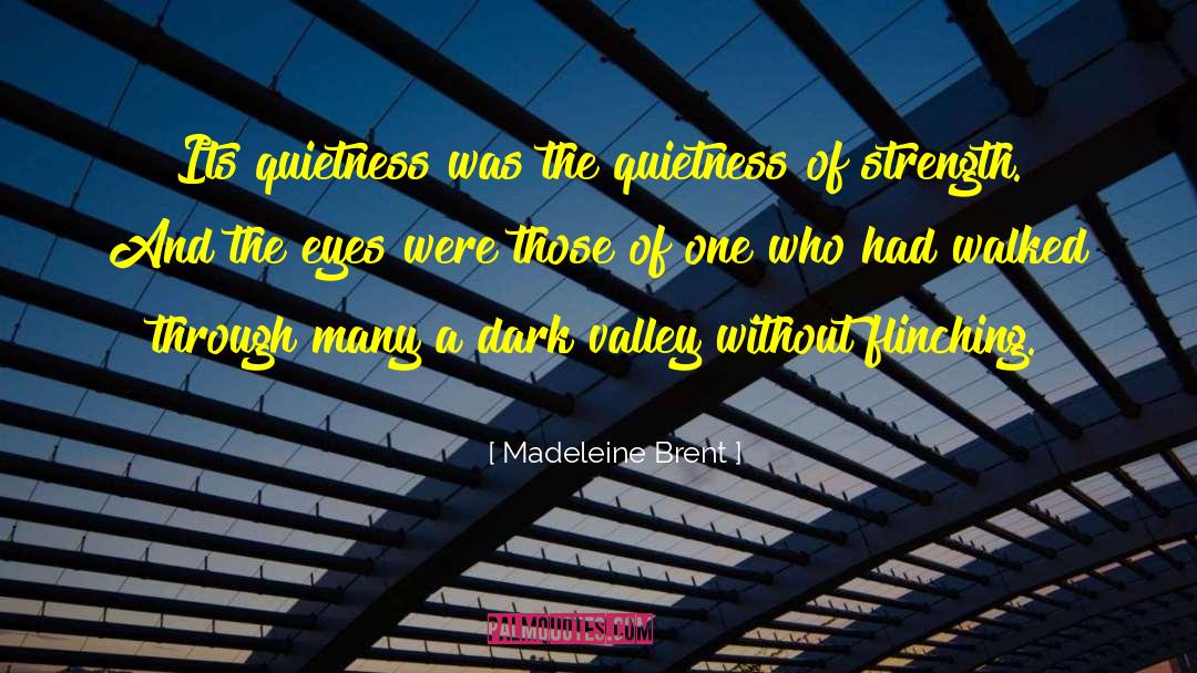Madeleine Brent Quotes: Its quietness was the quietness