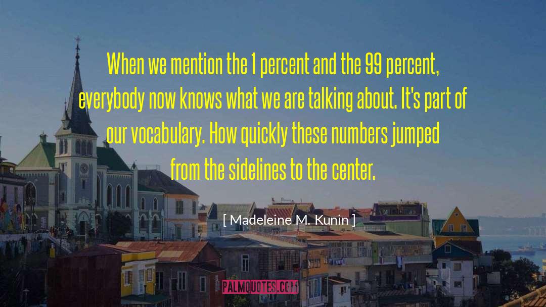 Madeleine M. Kunin Quotes: When we mention the 1