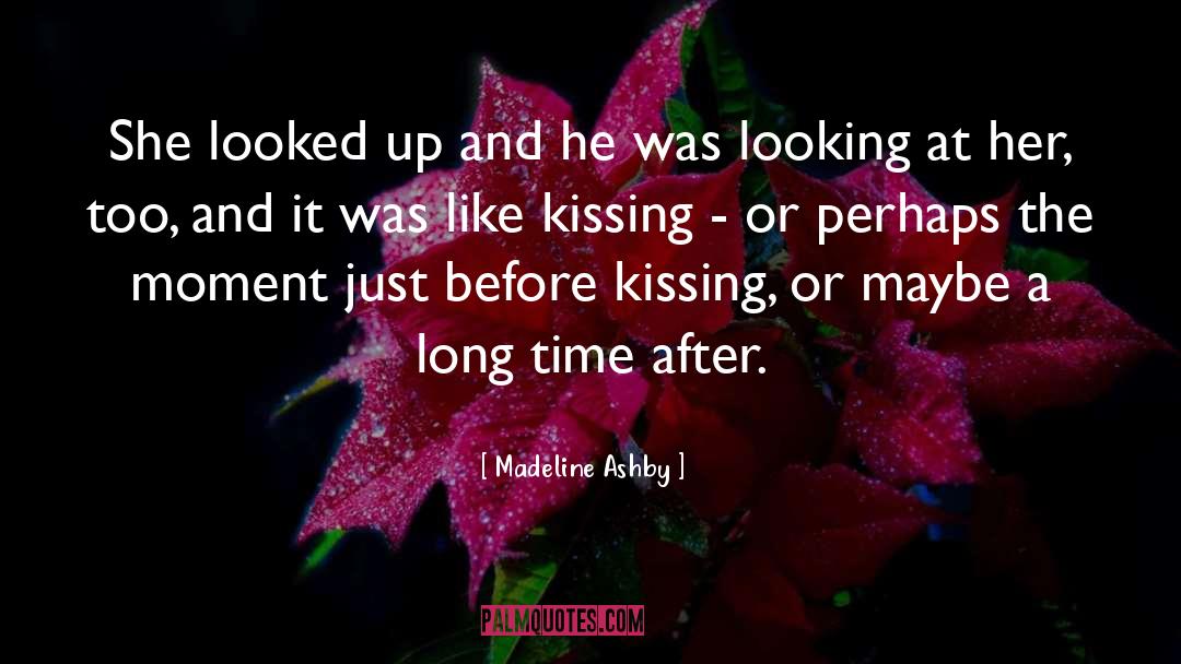 Madeline Ashby Quotes: She looked up and he