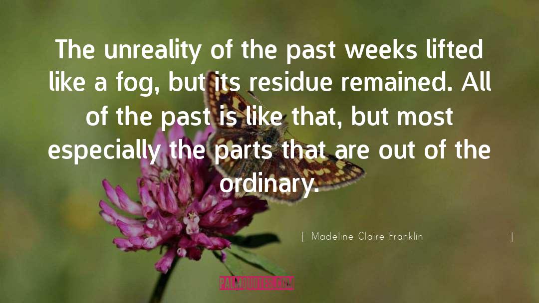 Madeline Claire Franklin Quotes: The unreality of the past