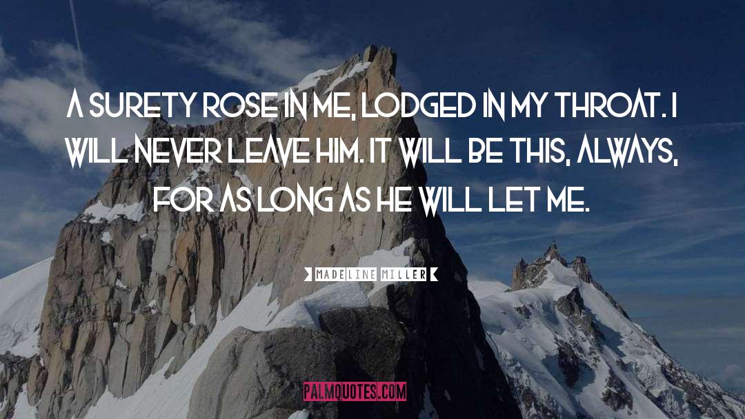 Madeline Miller Quotes: A surety rose in me,