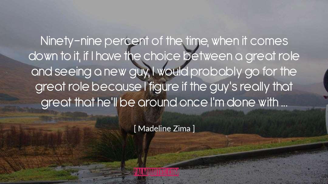 Madeline Zima Quotes: Ninety-nine percent of the time,