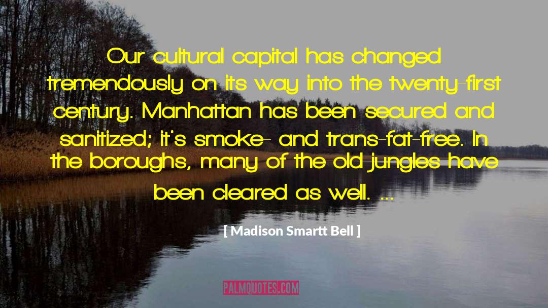 Madison Smartt Bell Quotes: Our cultural capital has changed