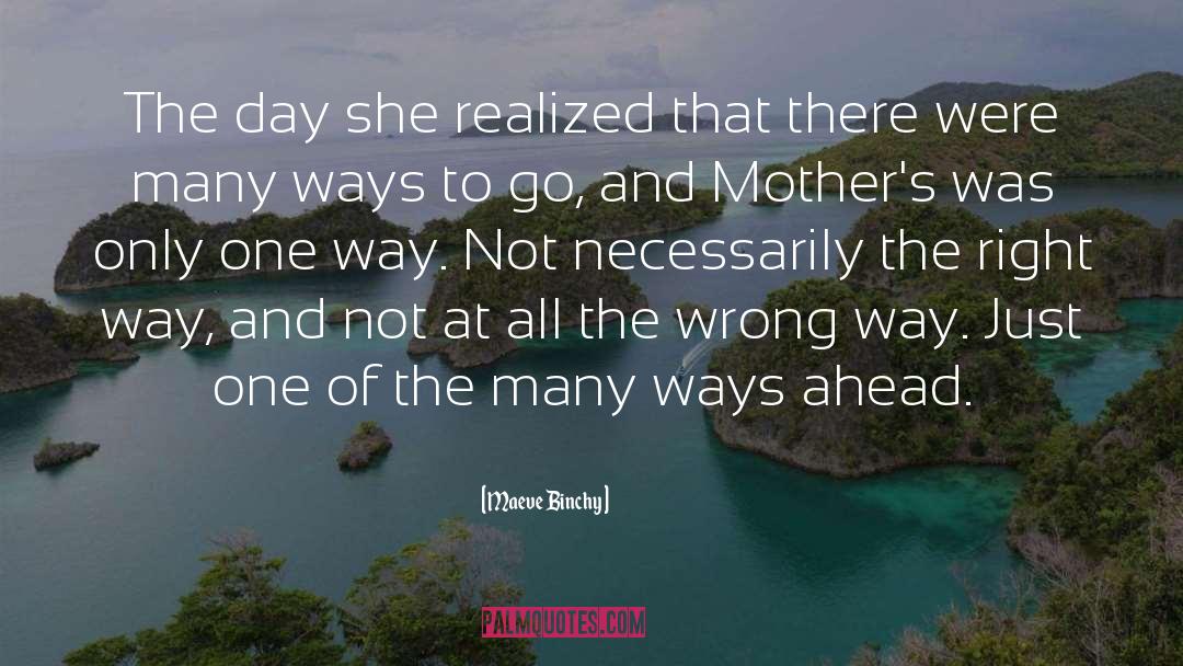 Maeve Binchy Quotes: The day she realized that