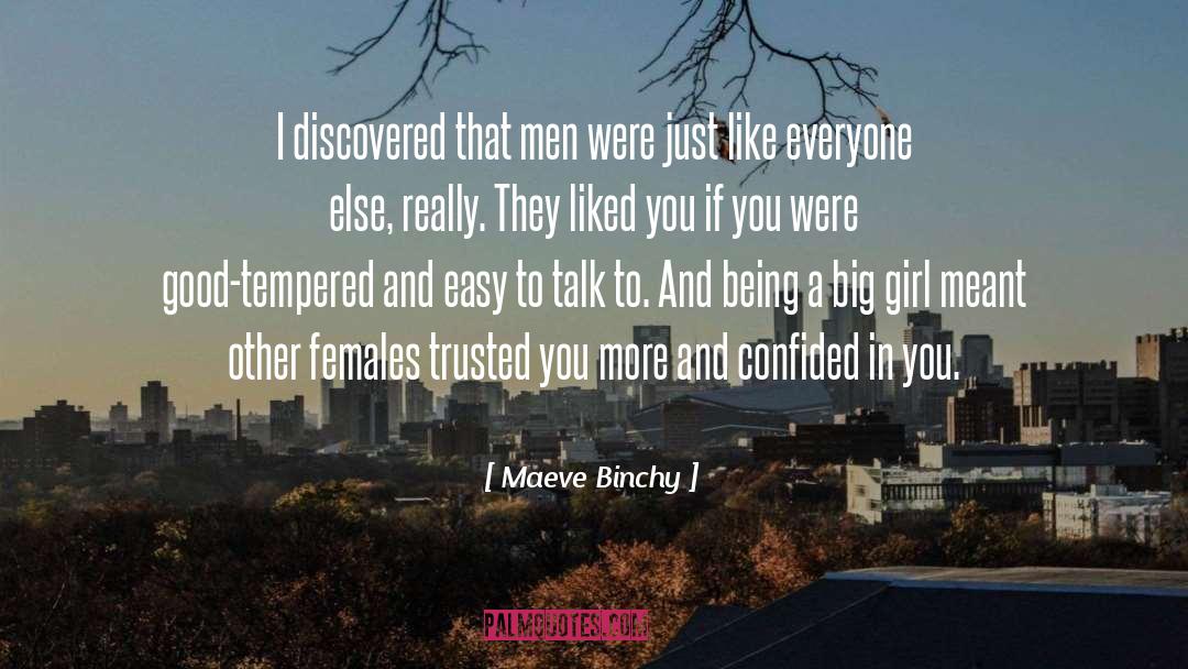 Maeve Binchy Quotes: I discovered that men were