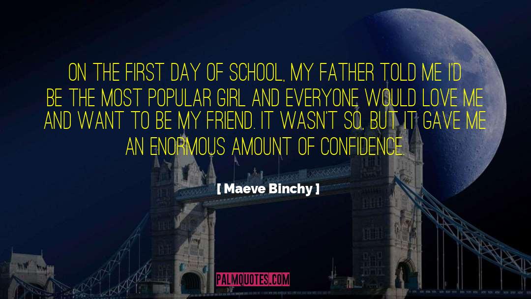 Maeve Binchy Quotes: On the first day of