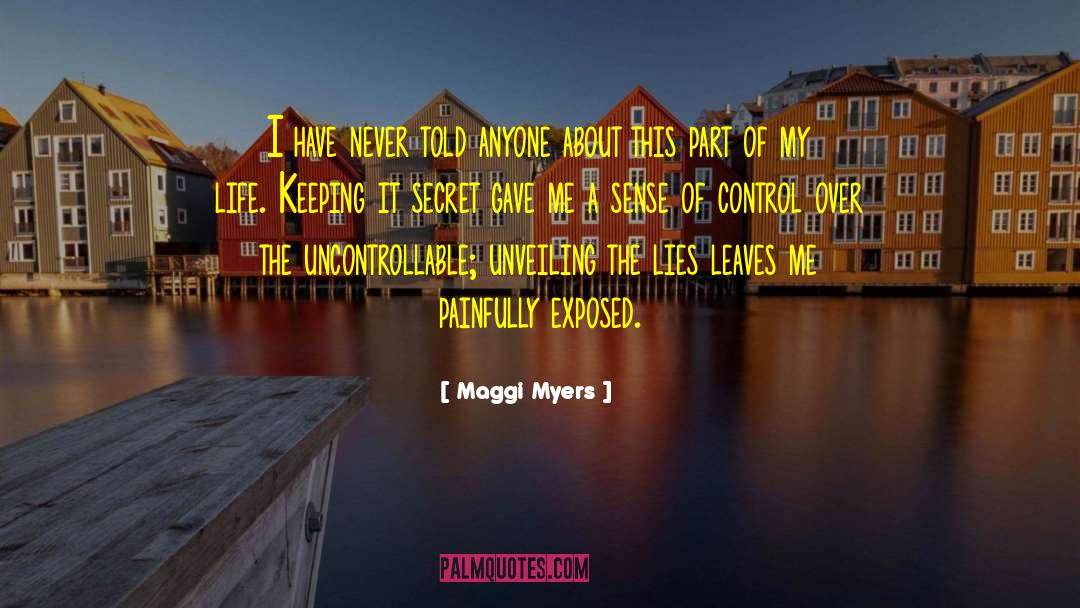 Maggi Myers Quotes: I have never told anyone