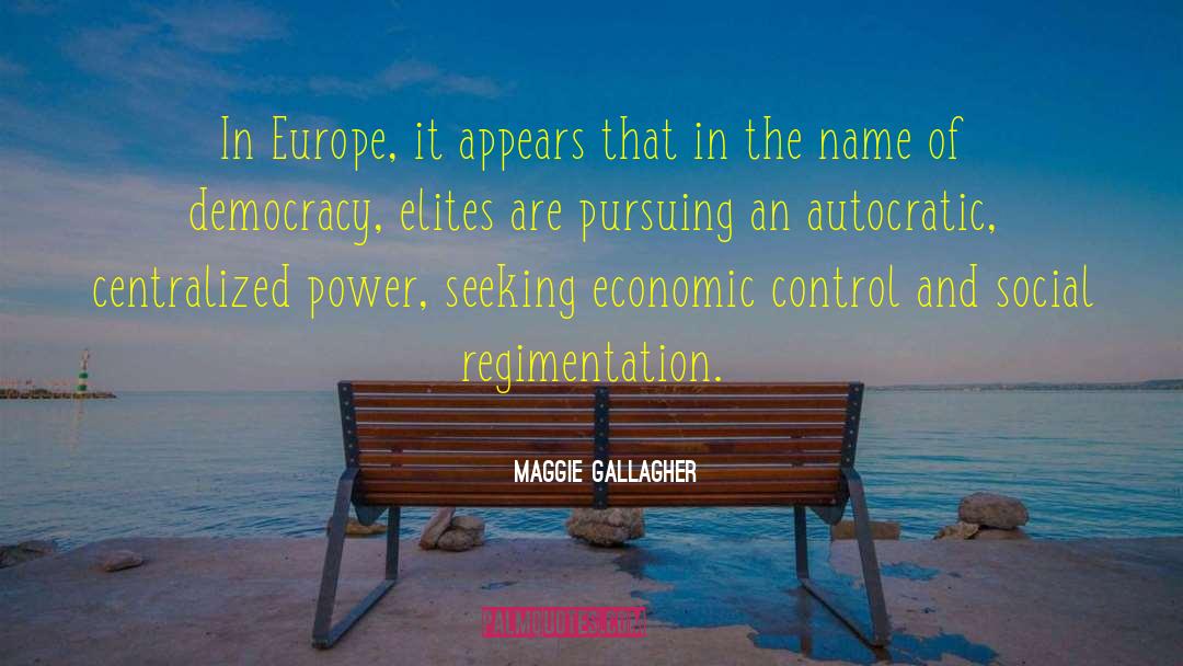 Maggie Gallagher Quotes: In Europe, it appears that